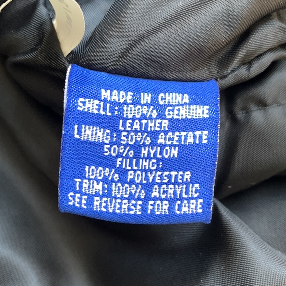 Vintage 1990s Super Bowl XXXIII MIAMI Leather Bomber Jacket by Starter - Picture 8 of 14